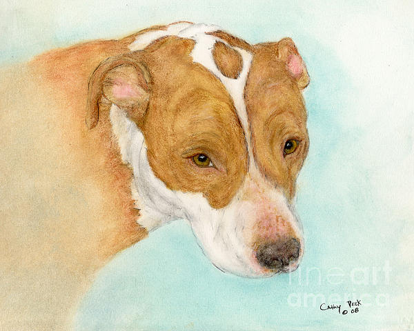 Colorful Pit Bull Art Jigsaw Puzzle