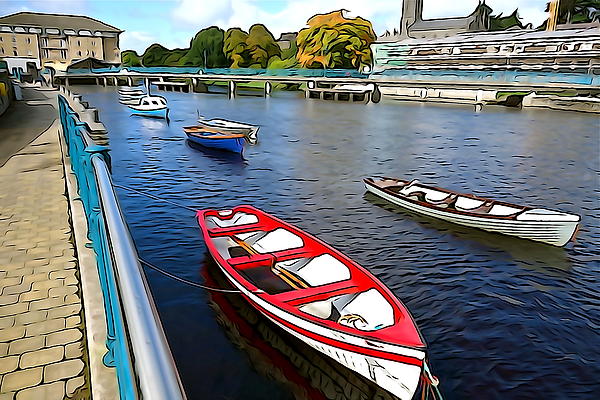 Row Row Row your Boat Face Mask by Norma Brock Pixels