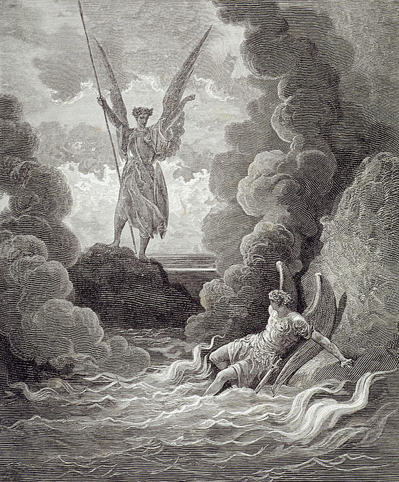 Satan and Beelzebub Greeting Card for Sale by Gustave Dore