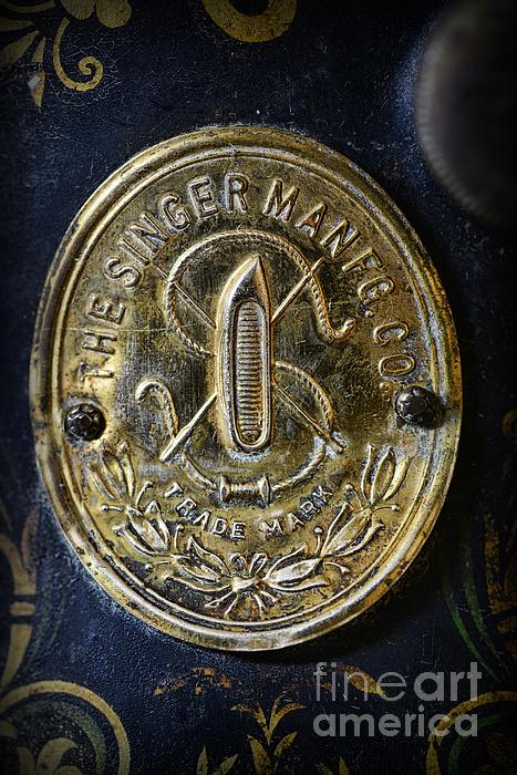 Paul Ward - Singer Sewing Machine Badge Close Up