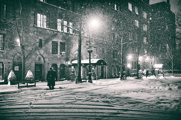 Vivienne Gucwa - Snowy Winter Night - Sutton Place - New York City