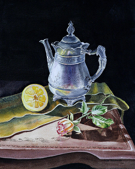 Irina Sztukowski - Still Life With Lemon And Rose