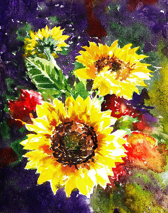 Irina Sztukowski - Sunflowers Impressionism