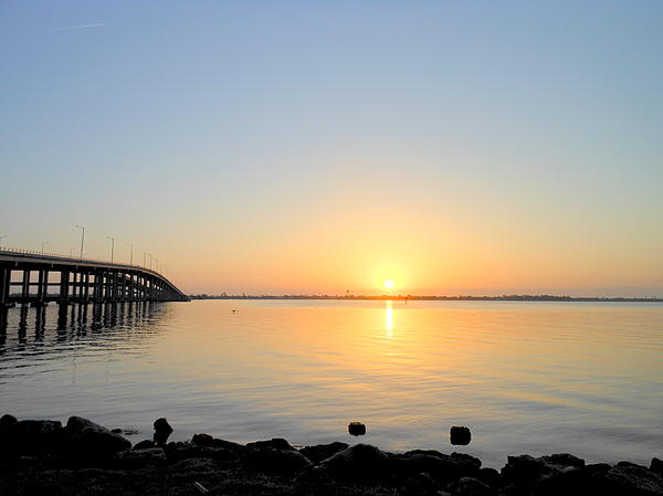Kay Gilley - Sunrise at Melbourne Florida Causeway