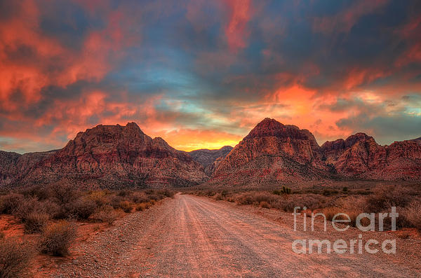 Eddie Yerkish - Sunset At Red Rock Canyon