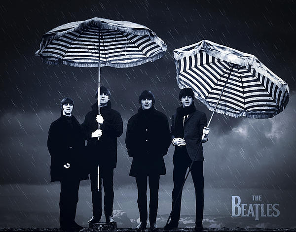 The Beatles In The Rain by Aged Pixel