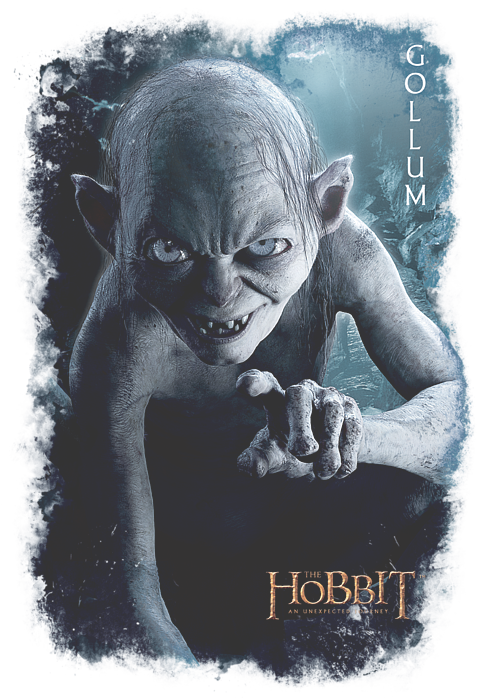 Gollum the Hobbit Promotional Poster Pattern in 