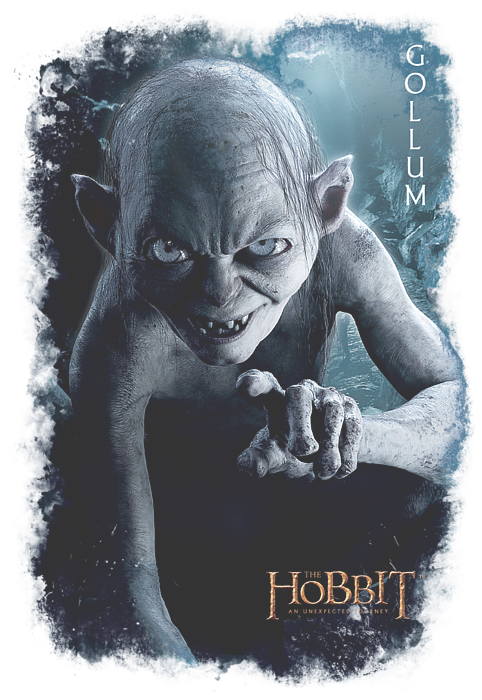 The Hobbit Woman's T-Shirt - Gollum Poster