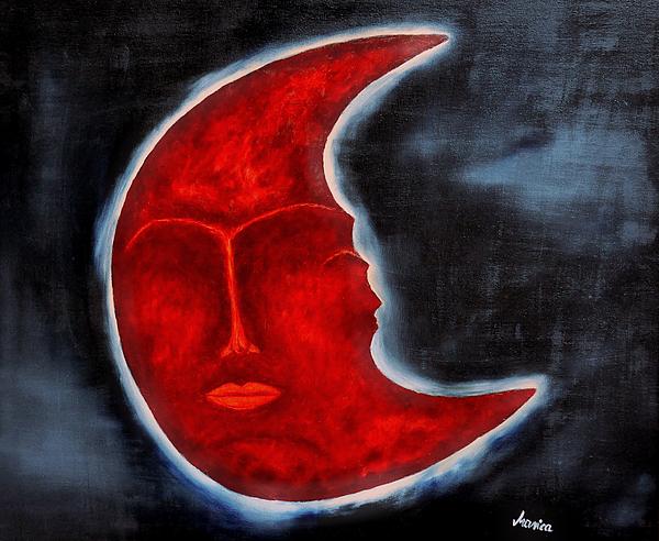 Marianna Mills - The Mysterious Moon - Original Oil Painting