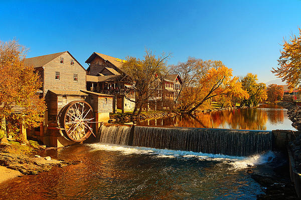 The Old Mill In Pigeon Forge by Johan Hakansson