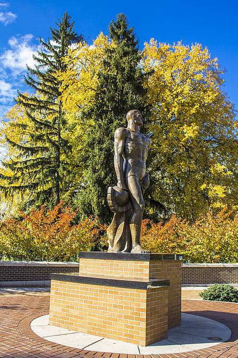John McGraw - The Spartan Statue in Autumn