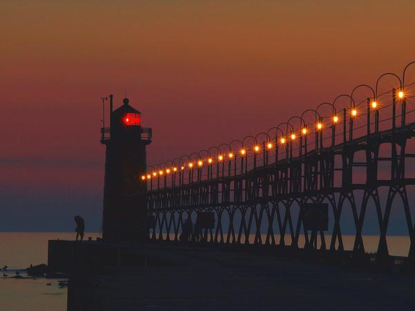 Dave Zuker - Timed exposure of South Haven Lighthouse