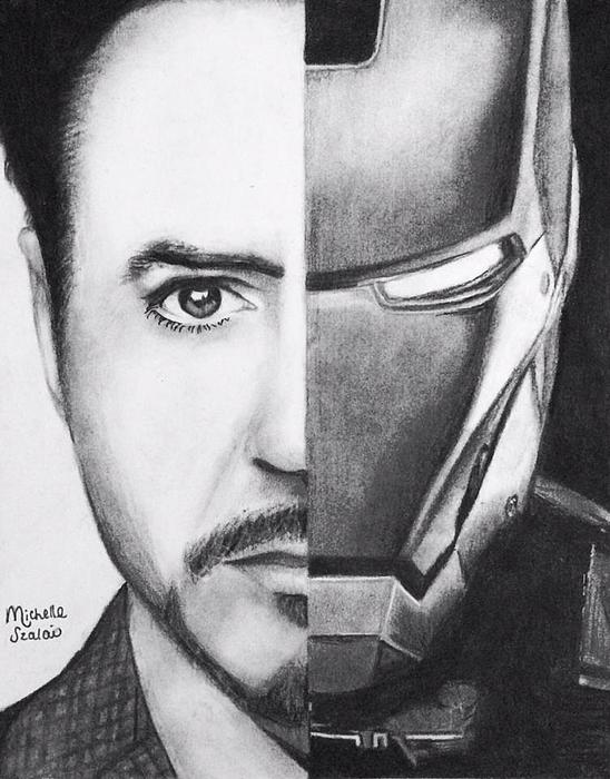 Tony Stark3  Iron man drawing Realistic drawings Realistic pencil  drawings