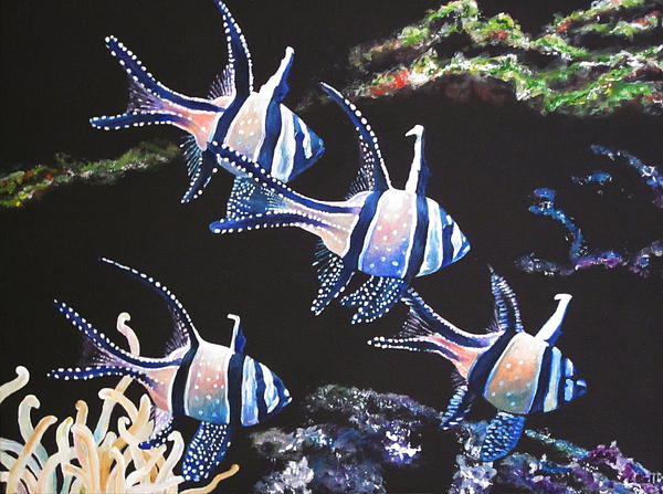 Lillian  Bell - Tropical fish painting