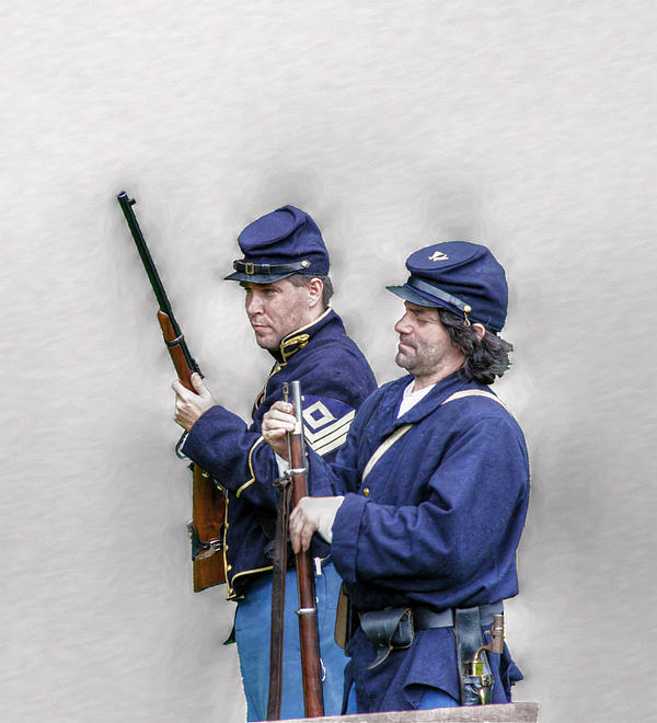 Union Civil War Soldiers Greeting Card for Sale by Randy Steele