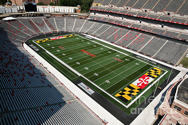 University Of Maryland Football Stadium Greeting Card