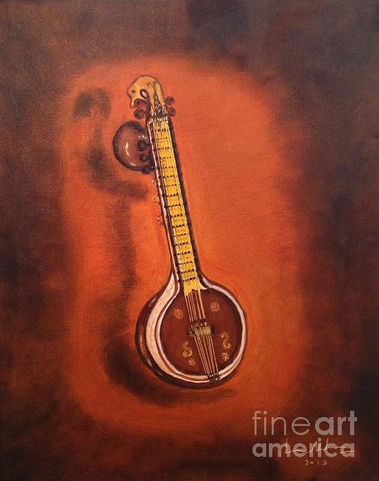Veena Greeting Card