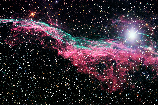 Veil Nebula Supernova Remnant (ngc 6960) Greeting Card For Sale By ...