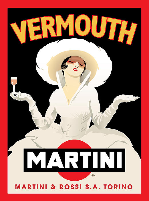 Vermouth Martini T-Shirt by Gary Grayson - Instaprints