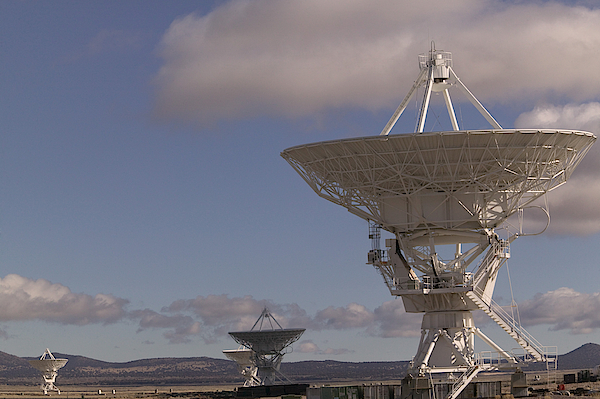 Very Large Array Radio Telescopes, Nm Greeting Card by Mark Harmel