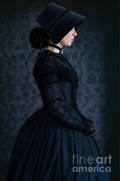 Victorian mourning outlet dress for sale