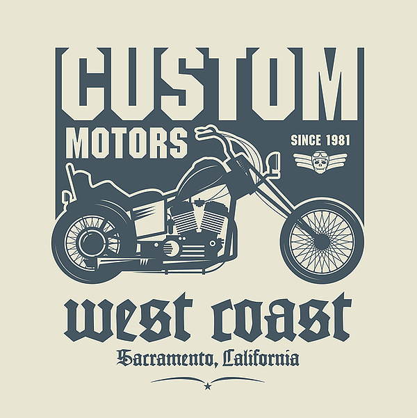 vintage motorcycle graphic