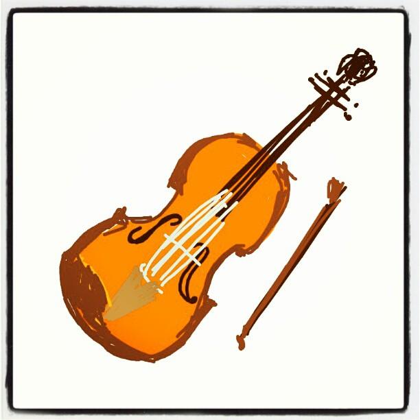 violinds #cartoon #violin #sketch Greeting Card by Nuno Marques