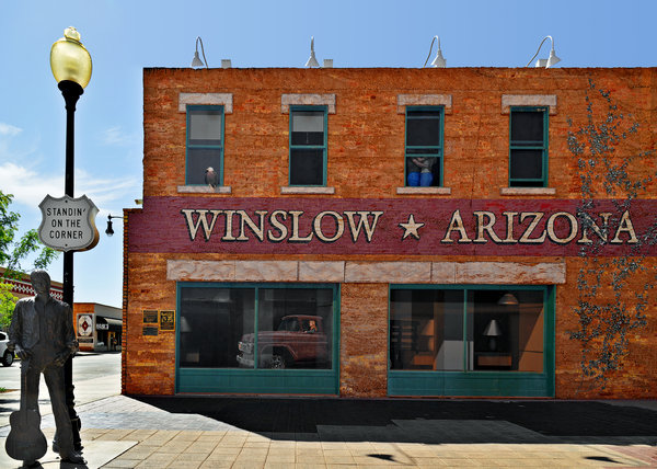 Winslow Arizona On Route 66 by Christine Till