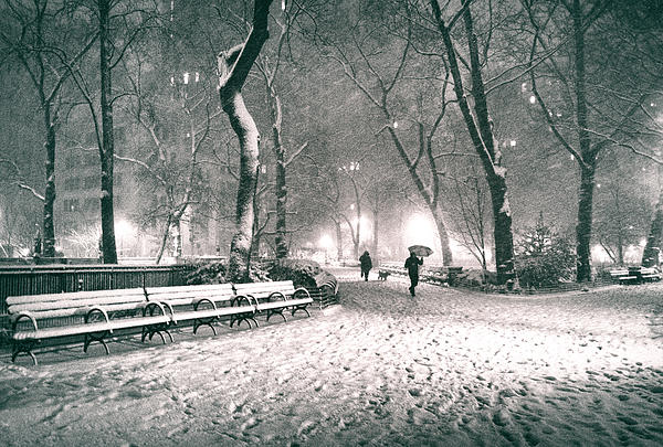 Vivienne Gucwa - Winter Night - New York City - Madison Square Park