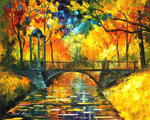 Yellow Fall - PALETTE KNIFE Oil Painting On Canvas By Leonid Afremov ...