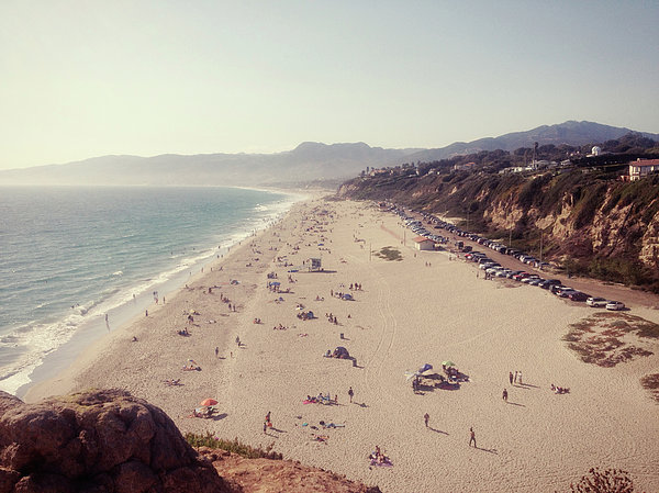 Zuma Beach At Sunset Malibu, Ca Jigsaw Puzzle