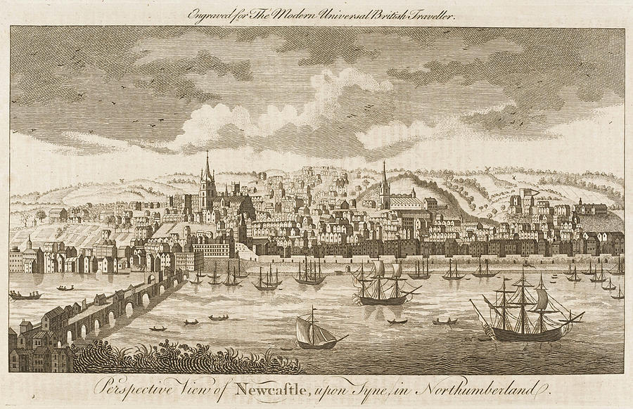 Newcastle Upon Tyne, England Drawing by Mary Evans Picture Library ...