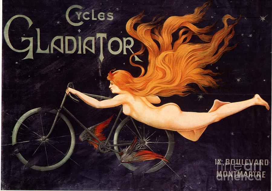 1900s Drawing -  1905 1900s France  Gladiator Bicycles by The Advertising Archives