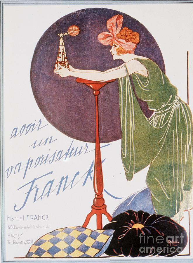 Perfume Drawing -  1920s Uk Atomisers Spraying Womens Art by The Advertising Archives