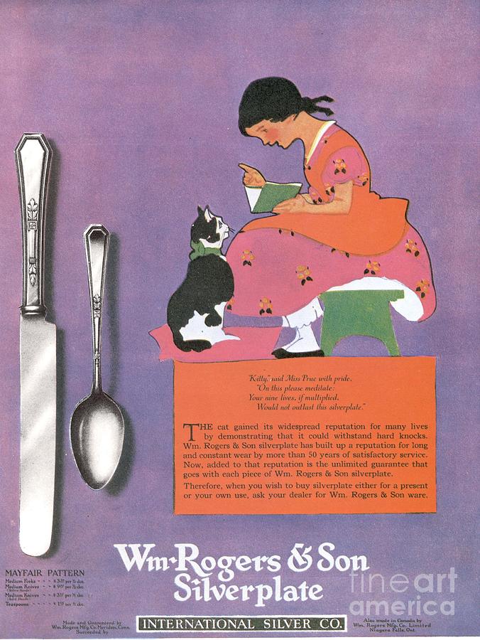 1920s Drawing -  1920s Usa Cutlery Rogers Cats by The Advertising Archives
