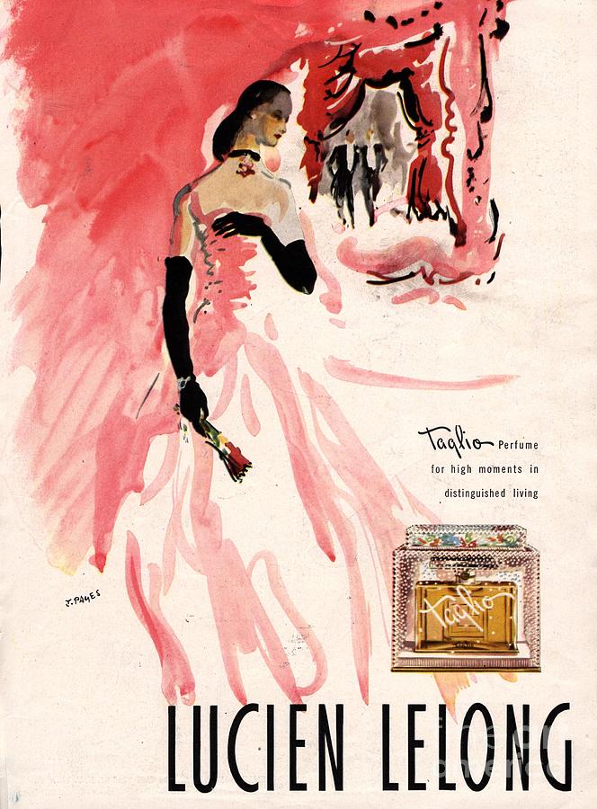 Perfume Drawing -  1940s Usa Lucien Lelong   Theatre by The Advertising Archives