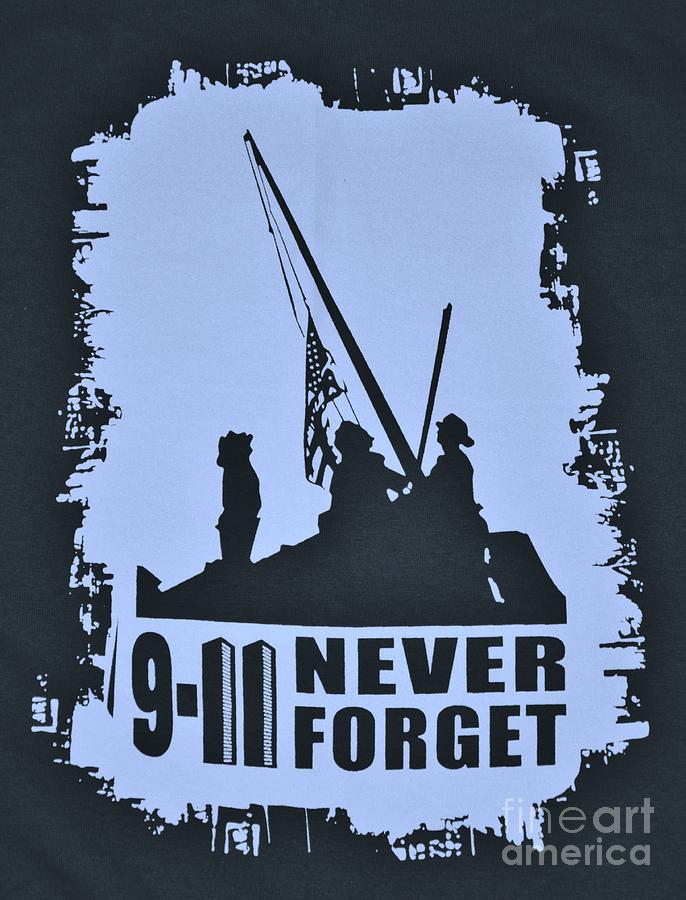  911 Poster In Black And White Photograph by Bob Sample
