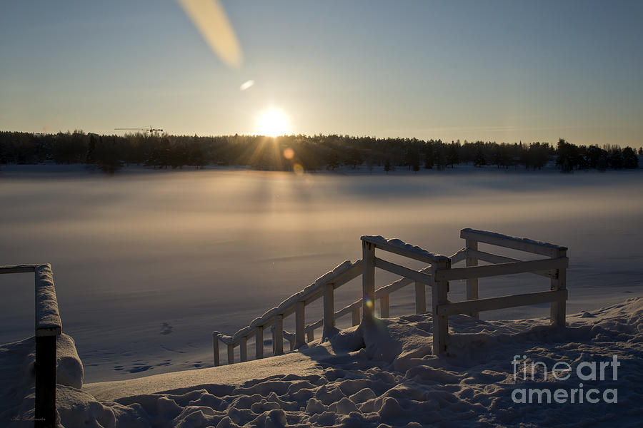  A Frozen way to Sunrise Photograph by Arik Baltinester