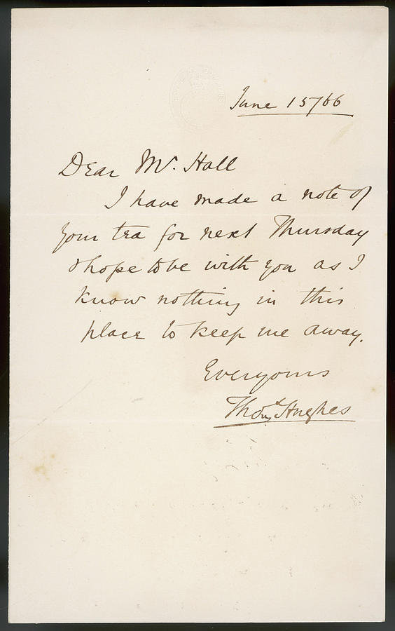 Thomas Photograph -  A Letter From The English Mp by Mary Evans Picture Library