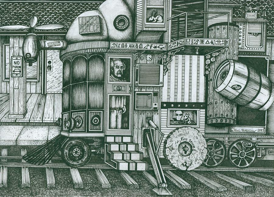 A Traveling Cabinets Of Curiosities Drawing