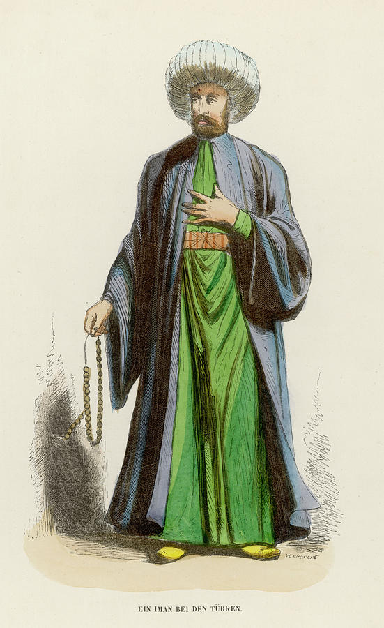 Racial Drawing -  A Turkish Priest         Date Circa by Mary Evans Picture Library