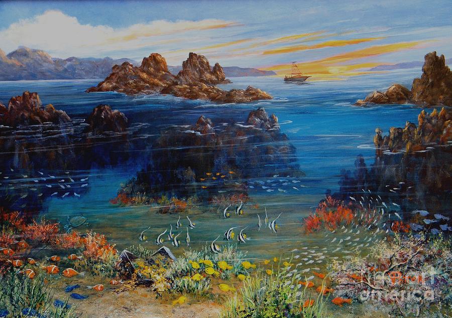  Above and Beneath the Sea Painting by Virginia Potter