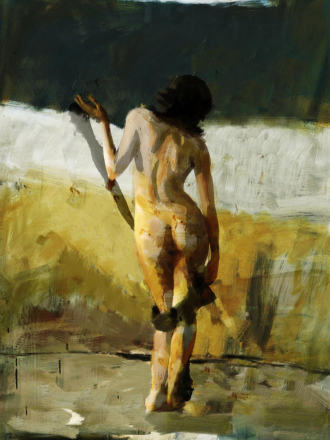  Abstract Nude 7 Painting by Mahnoor Shah