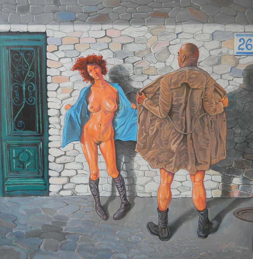 Nude Painting -  Acquaintance by Ramaz Razmadze