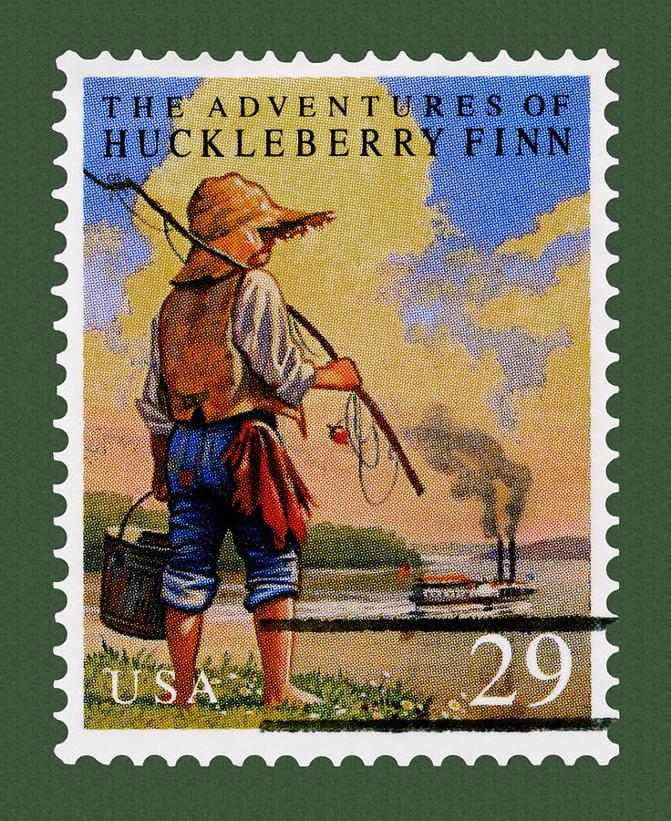  Adventures of Huckleberry Finn Stamp Photograph by Phil Cardamone