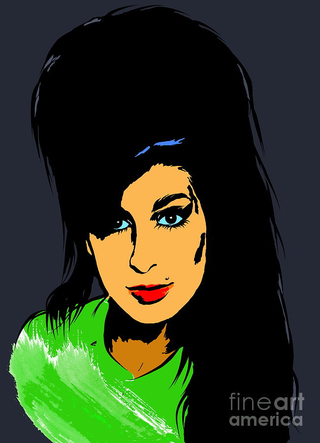  Amy  Winehouse Painting by Andrzej Szczerski