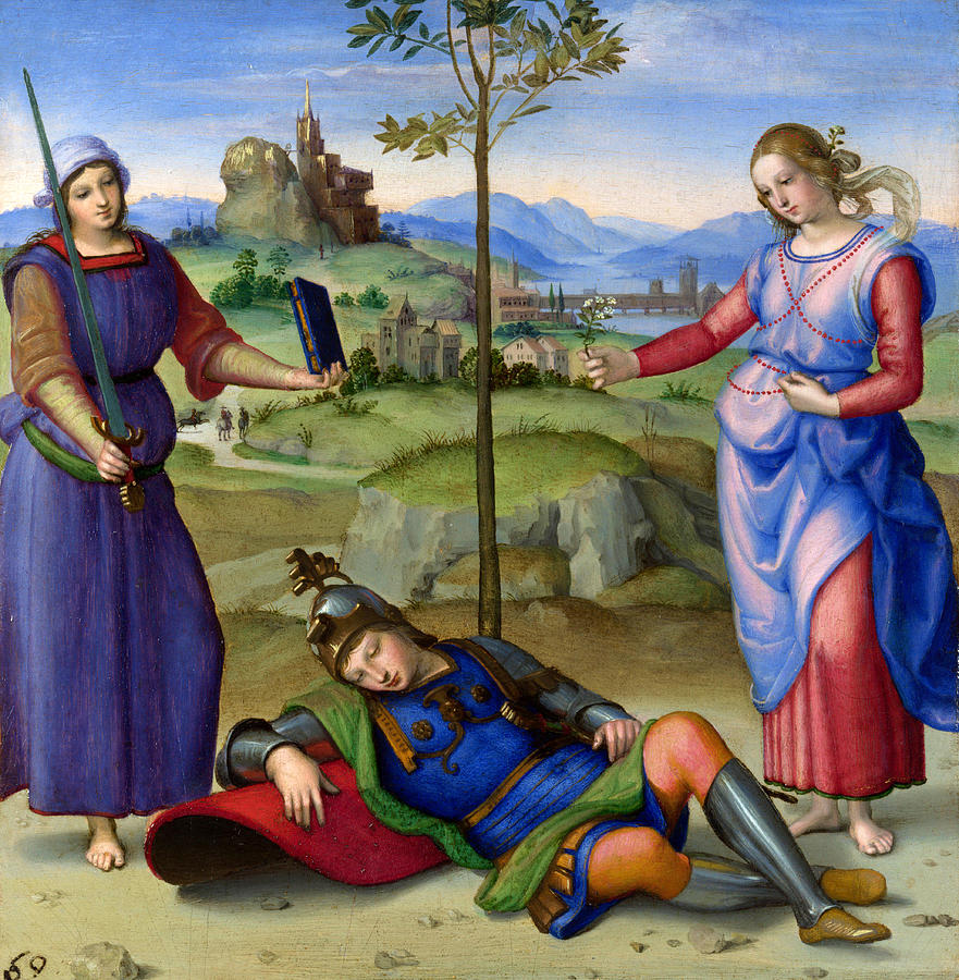  An Allegory Vision of a Knight Painting by Raphael