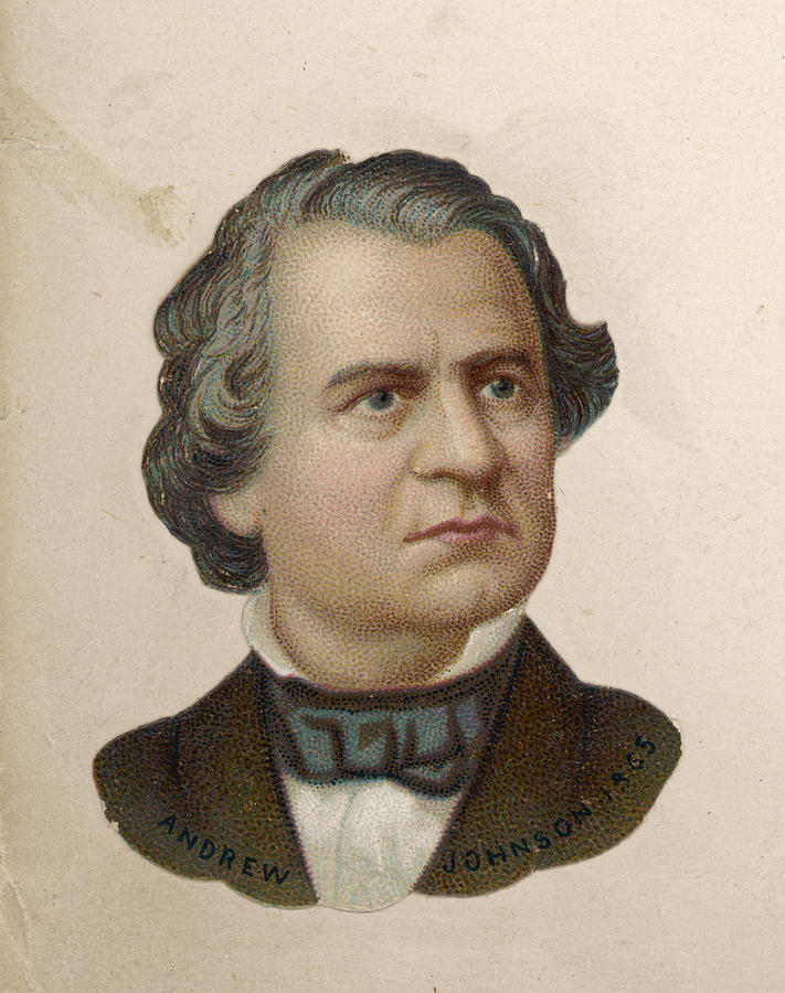 Andrew Johnson President Drawing by Mary Evans Picture Library Fine