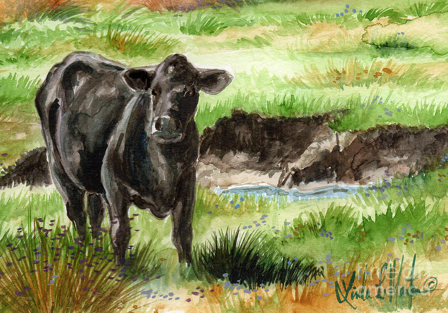  Angus Painting by Linda L Martin