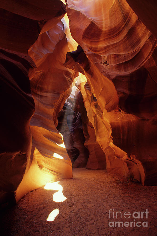 Antelope Canyon Photograph -  Antelope Canyon Ray Of Hope by Bob Christopher